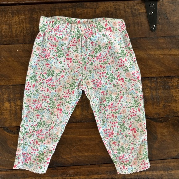 Carter’s Floral Baby Pants with Bunny Patch - Picture 2 of 4